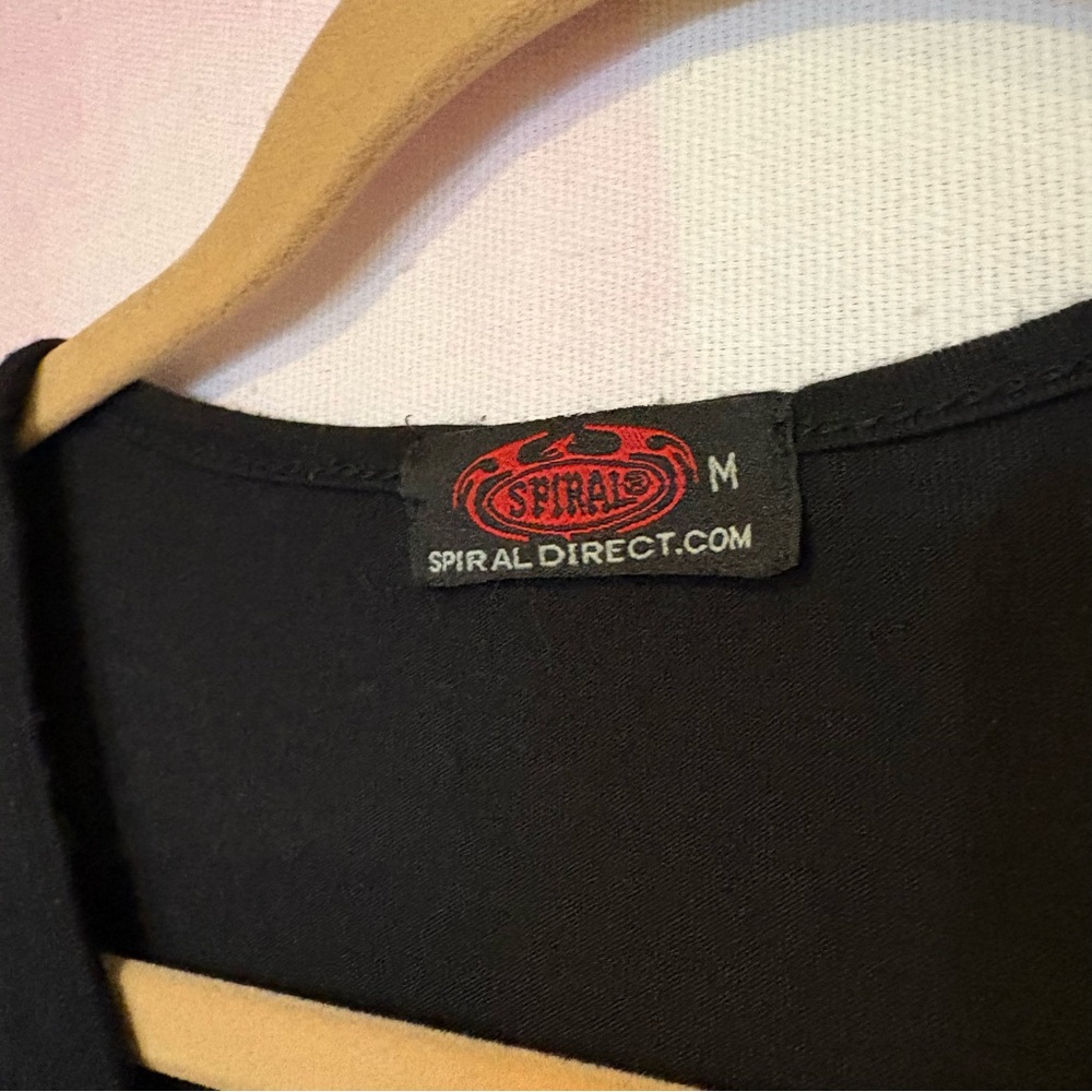 Spiral Direct Black Tank Top with Winged Horse Pegasus Unicorn Design Mythical M - Picture 5 of 8